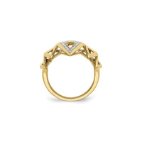 Geometric Diamond Shapes Statement Ring (14K) setting - Popular Jewelry - New York
