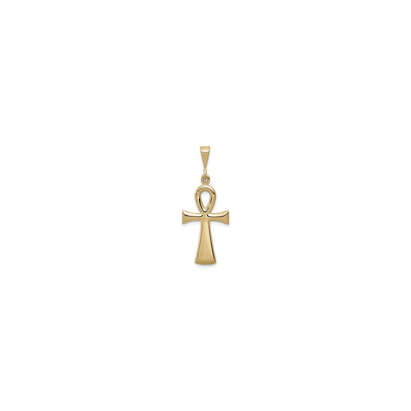 Golden Ankh Pendant (14K) front - Popular Jewelry - New York