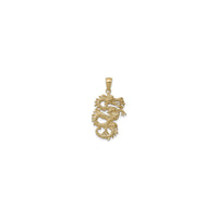 Bagian depan Golden Azure Dragon Pendant (14K) - Popular Jewelry - New York