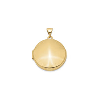 Zlatni okrugli medaljon za fotografije (14K) glavni - Popular Jewelry - New York