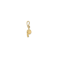 Golden Whistle Pendant (14K) side - Popular Jewelry - New York