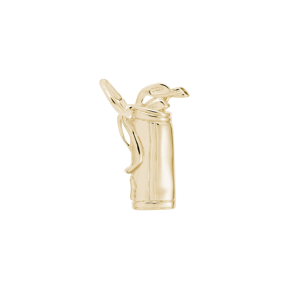 Golf Bag Charm yellow (14K) main - Popular Jewelry - New York