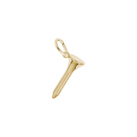 Golf Tee Charm yellow (14K) main - Popular Jewelry - New York