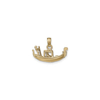 Gondola 3D Pendant (14K) back - Popular Jewelry - New York