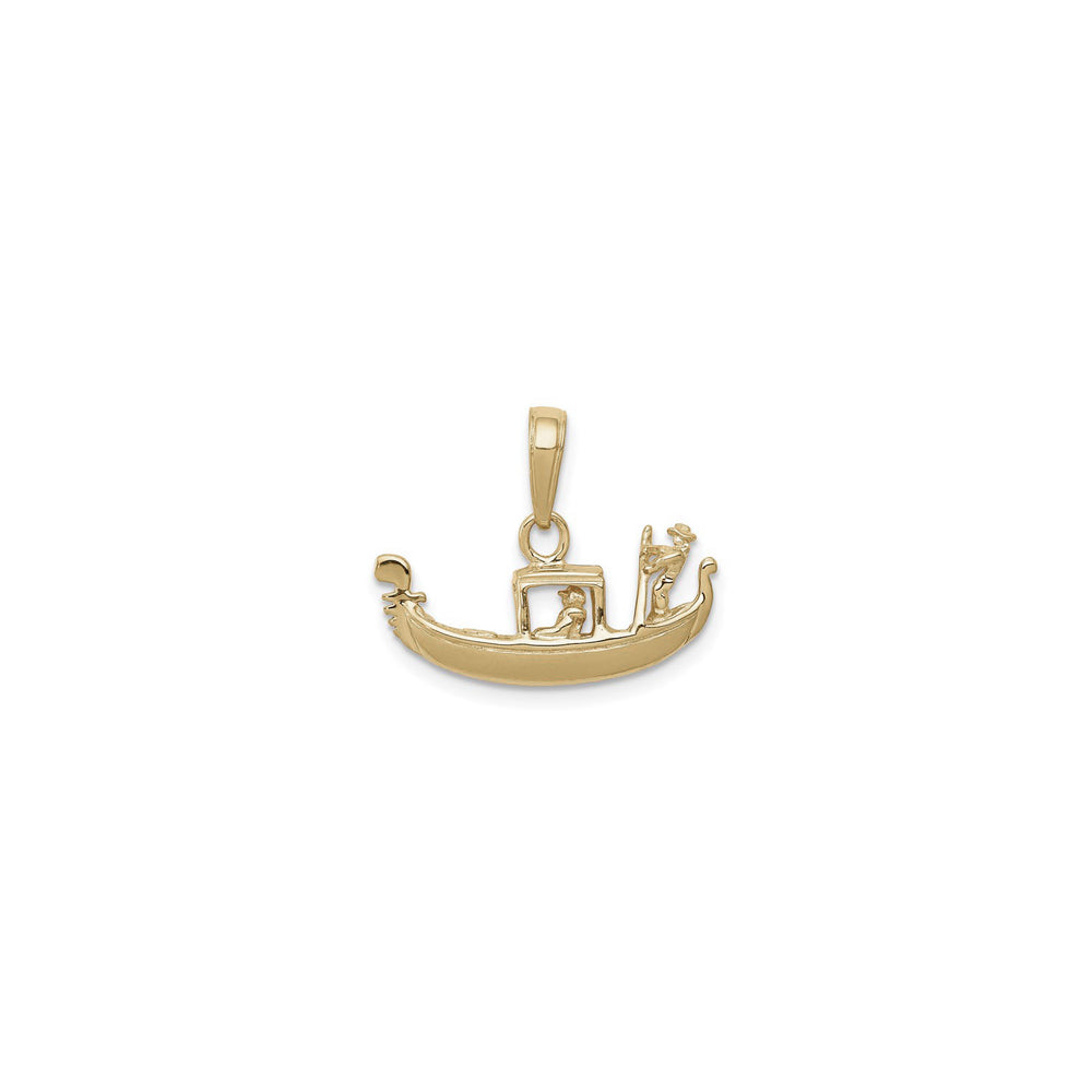 Gondola 3D Pendant (14K) front - Popular Jewelry - New York