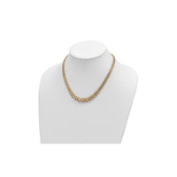 Graduated Flat Byzantine Necklace (14K) preview - Popular Jewelry - New York
