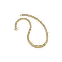 பட்டம் பெற்ற பிளாட் பைசண்டைன் நெக்லஸ் (14K) முழுவதும் - Popular Jewelry - நியூயார்க்