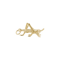 Grasshopper Charm yellow (14K) main - Popular Jewelry - New York