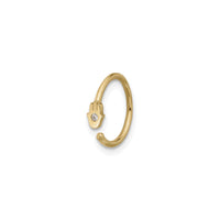 I-Hamsa CZ Hoop Nose Ring (14K) eyinhloko - Popular Jewelry - I-New York
