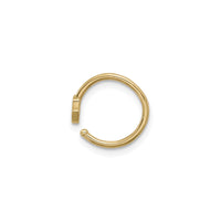 Hamsa CZ Hoop Nose Ring (14K) gefe - Popular Jewelry - New York