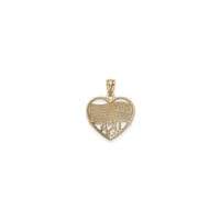 Heart Framed American Flag Pendant (14K) back - Popular Jewelry - New York