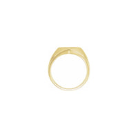 Heart Signet Ring yellow (14K) setting - Popular Jewelry - New York