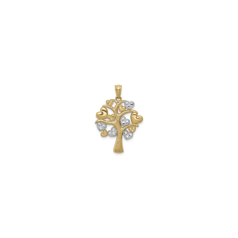 Hearts Tree Pendant (14K) front - Popular Jewelry - New York