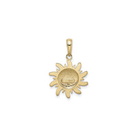 Heraldic Sun Pendant (14K) back - Popular Jewelry - New York