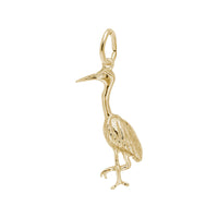 Heron Bird Charm gul (14K) hoved - Popular Jewelry - New York