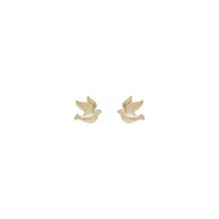 Holy Spirit Dove Stud Earrings (14K) front - Popular Jewelry - New York