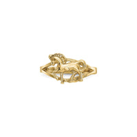 Horse Ring (14K) vpredu - Popular Jewelry - New York