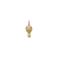 Hot Air Balloon Embossed Pendant (14K) front - Popular Jewelry - New York