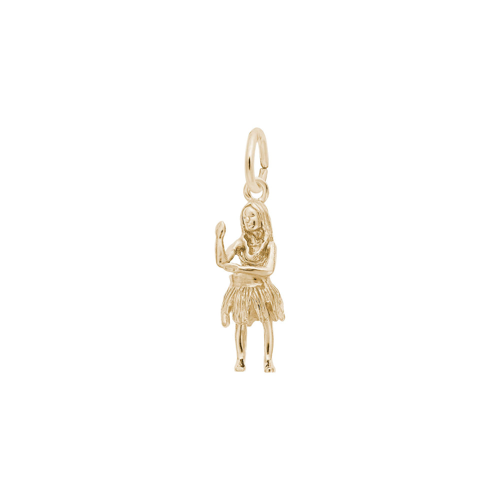 Hula Dancer Pendant (14K) main - Popular Jewelry - New York