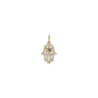 Jeges Hamsa Dávid-csillag medállal (14K) elöl - Popular Jewelry - New York