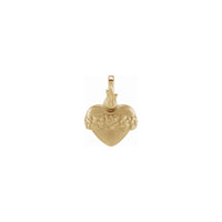 Immaculate Heart of Mary Pendant (14K) front - Popular Jewelry - Njujork