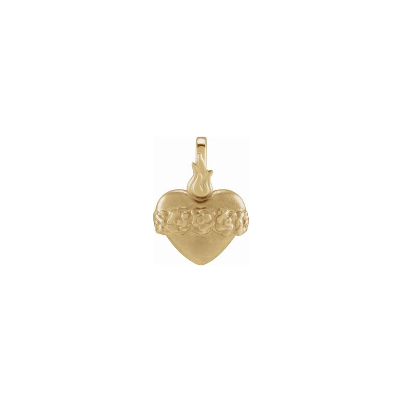 Immaculate Heart of Mary Pendant (14K) front - Popular Jewelry - New York