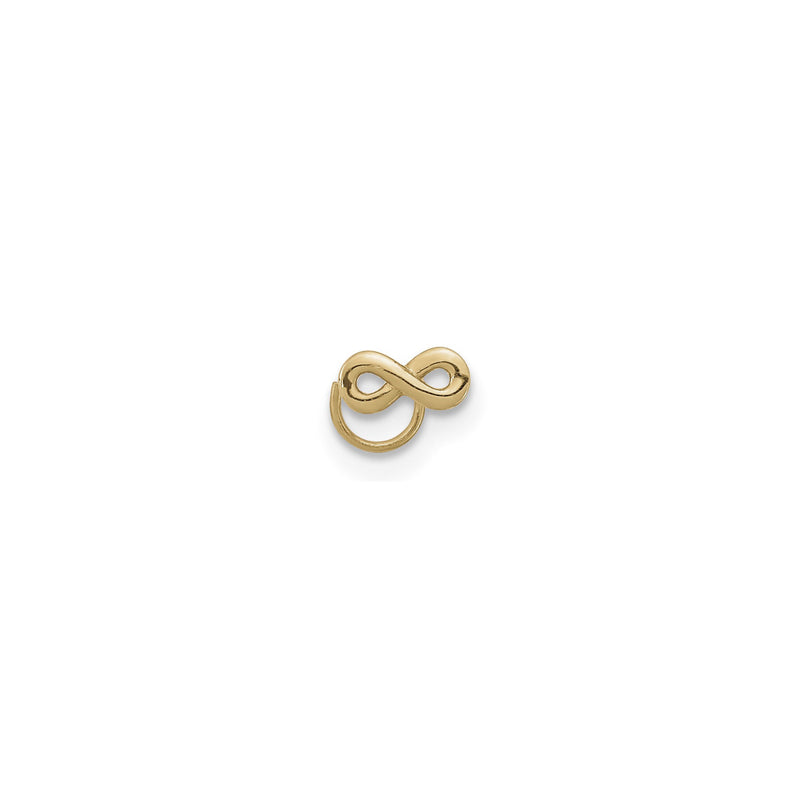 Infinity Symbol Nose Ring (14K) front - Popular Jewelry - New York