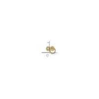 Infinity Symbol Nose Ring (14K) масштаб - Popular Jewelry - Нью Йорк
