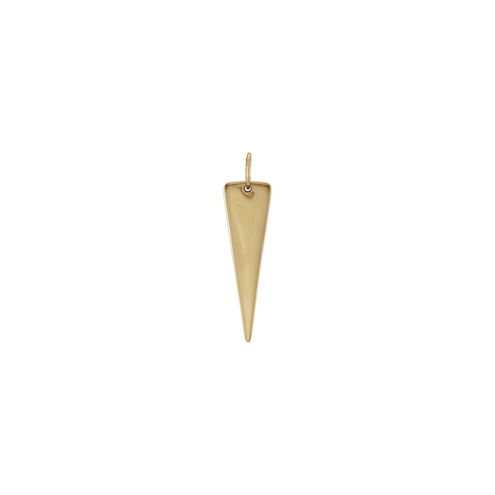 Inverted Isosceles Triangle Pendant (14K) front - Popular Jewelry - New York