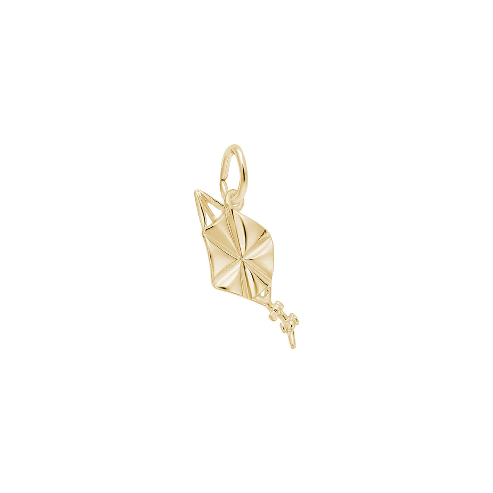 Kite Charm yellow (14K) main - Popular Jewelry - New York