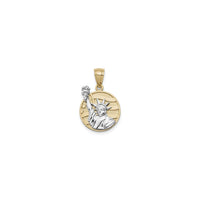 ಲೇಡಿ ಲಿಬರ್ಟಿ ಡಿಸ್ಕ್ ಪೆಂಡೆಂಟ್ (14K) ಮುಂಭಾಗ - Popular Jewelry - ನ್ಯೂ ಯಾರ್ಕ್