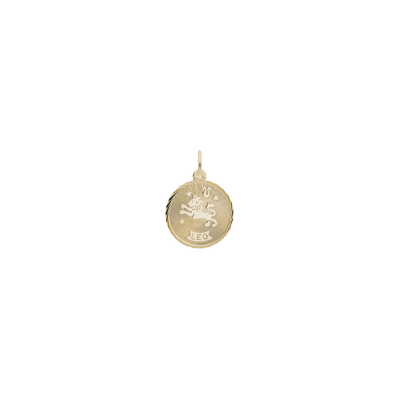 Leo Zodiac Constellation Pendant (14K) front - Popular Jewelry - New York