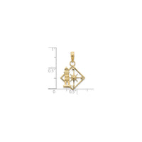 Lighthouse Compass Pendant (14K) scale - Popular Jewelry - New York