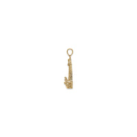 Lighthouse with Wave Pendant (14K) side - Popular Jewelry - New York