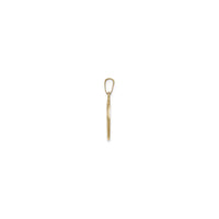 Lichtgewicht Communie Graveerbare Hanger (14K) zijkant - Popular Jewelry - New York