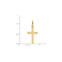 Ľahký prívesok Plain Cross Pendant (14K) stupnica - Popular Jewelry - New York