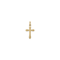 Lightweight Textured Latin Cross (14K) front - Popular Jewelry - New York