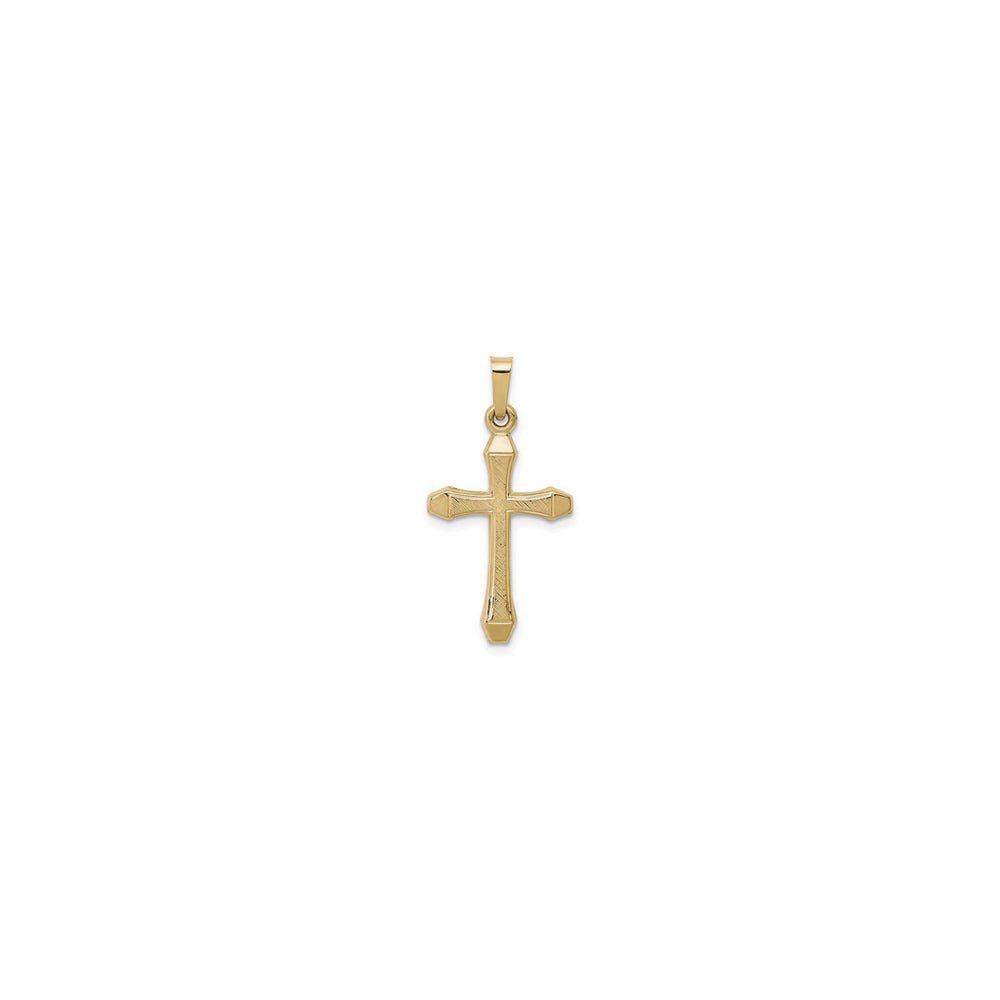 Lightweight Textured Latin Cross (14K) front - Popular Jewelry - New York