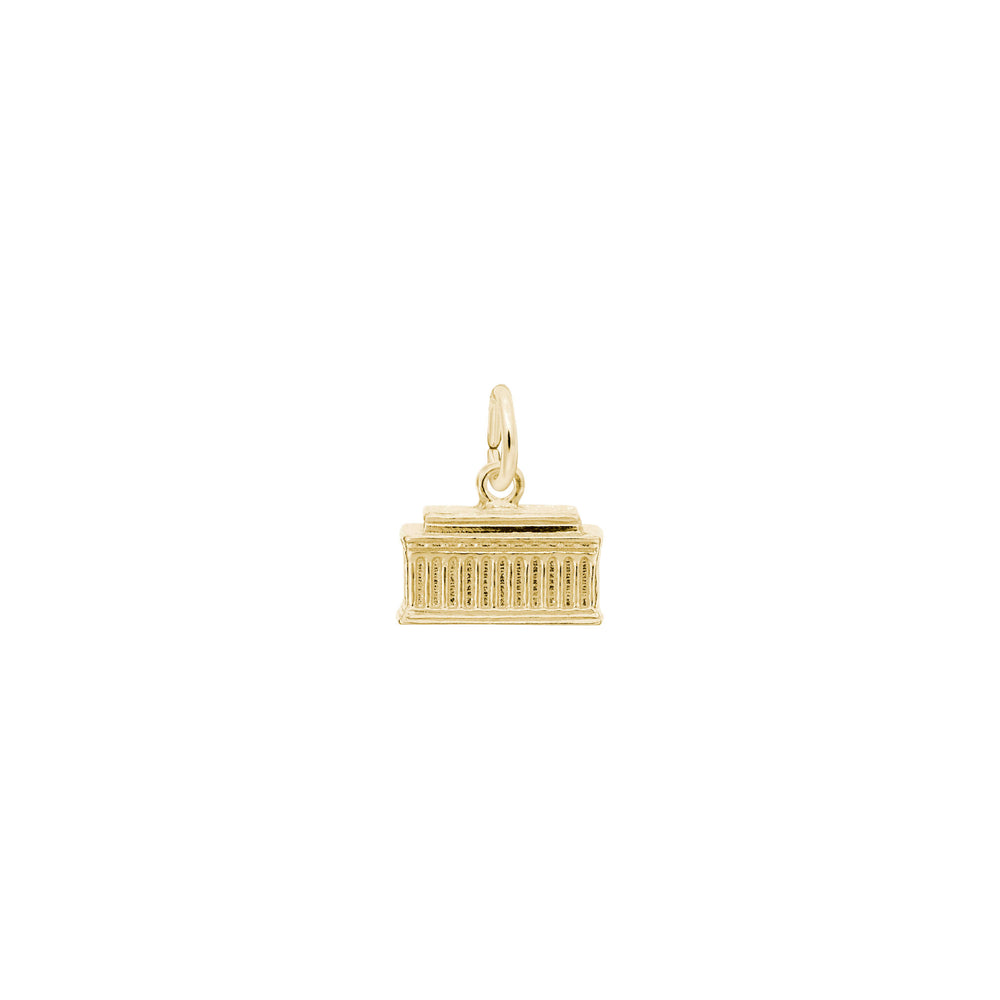 Lincoln Memorial Charm yellow (14K) main - Popular Jewelry - New York