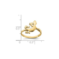 Lizard Ring (14K) ខ្នាត - Popular Jewelry - ញូវយ៉ក