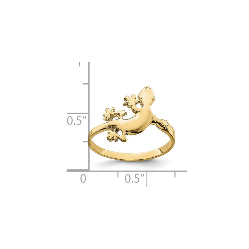 Lizard Ring (14K) scale - Popular Jewelry - New York