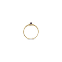 Tetapan Marquise Amethyst Solitaire Split Shank Ring (14K) - Popular Jewelry - New York