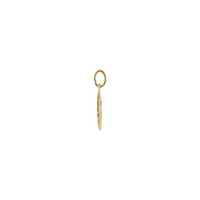 Marquise hoshiyali farishta medalli kulon (14K) yon tomoni - Popular Jewelry - Nyu York