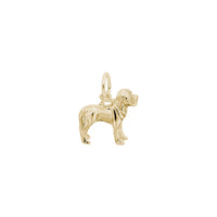 Mastiff Dog Charm yellow (14K) main - Popular Jewelry - New York
