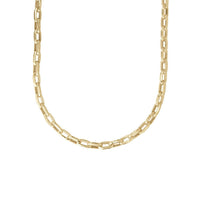 Men's Paperclip Chain (14K) zoomed front - Popular Jewelry - New York
