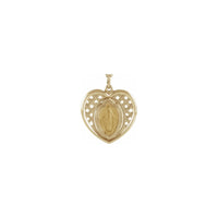 Miraculous Heart Pendant (14K) að framan - Popular Jewelry - Nýja Jórvík