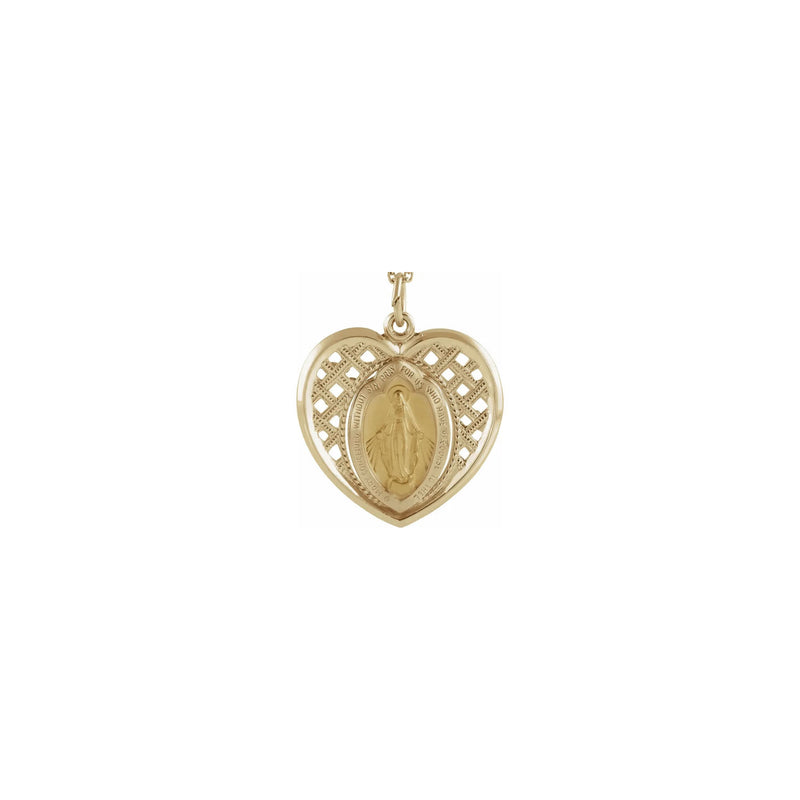 Miraculous Heart Pendant (14K) front - Popular Jewelry - New York