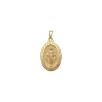 Miraculous Oval Medal (14K) front - Popular Jewelry - New York