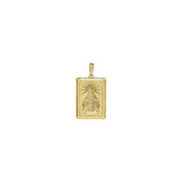 Miraculous Rectangular Medal yellow (14K) front - Popular Jewelry - New York