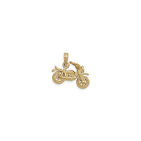 Motorcycle 3D Motion Pendant (14K) reverse - Popular Jewelry - New York